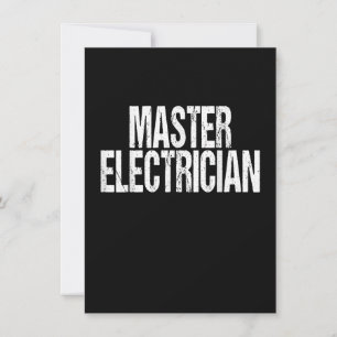 Master Electrician Event Equipment Setup Team Card