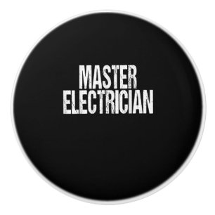 Master Electrician Event Equipment Setup Team Ceramic Knob