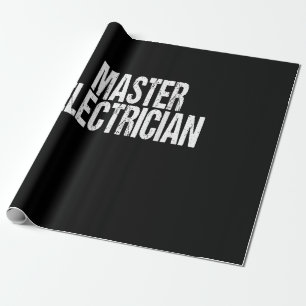 Master Electrician Event Equipment Setup Team Wrapping Paper