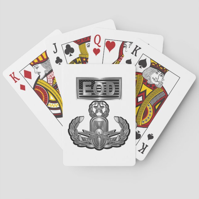 Master EOD Badge Playing Cards (Back)