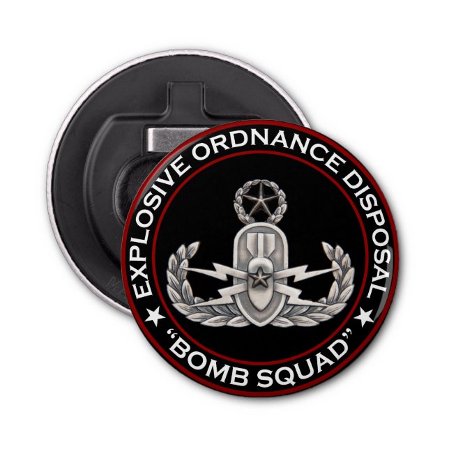 Master EOD Bomb Squad Bottle Opener (Front)