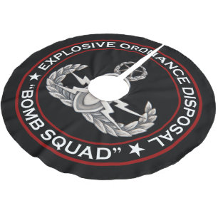Master EOD Bomb Squad Brushed Polyester Tree Skirt