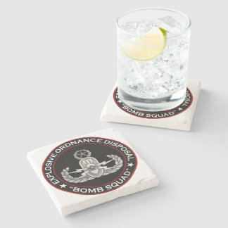 Master EOD Bomb Squad Stone Coaster