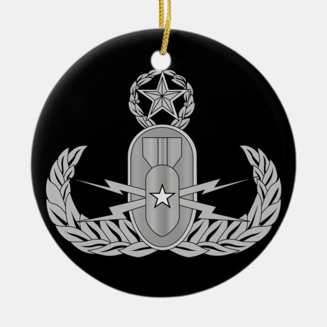 Master Explosive Ordnance Disposal EOD Ceramic Ornament (Front)