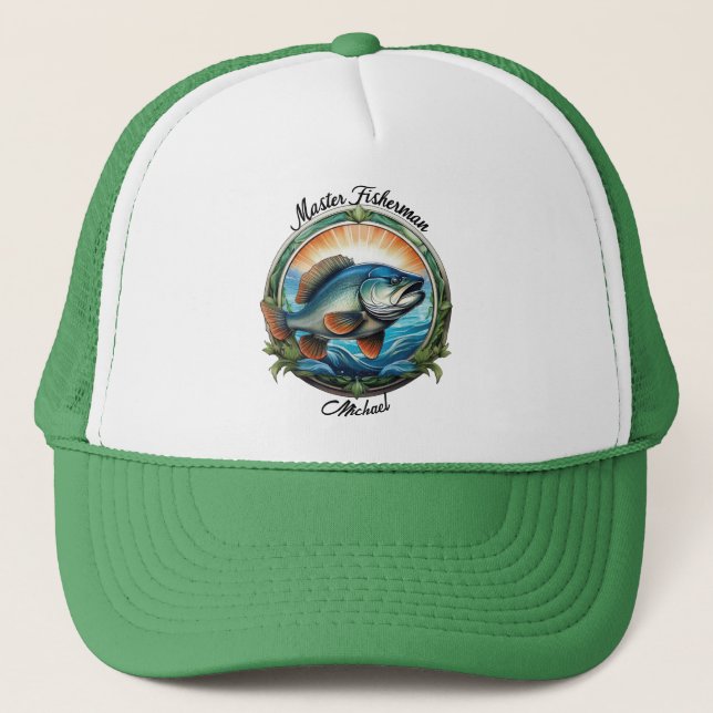 Master Fisherman Personalized  Trucker Hat (Front)