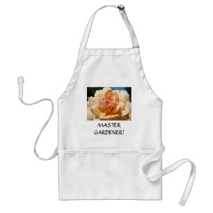 MASTER GARDENER Apron Gift SUMMER ROSE Botanical