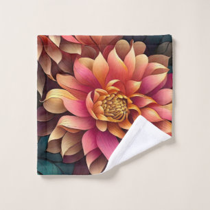 Master Gardener Dahlia Apron Wash Cloth