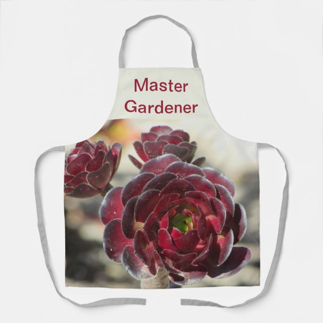 Master Gardener Desert Plant Photo Landscaper Apron (Front)
