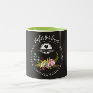 Master Gardener, Gardening Gifts. Green Thumb Two-Tone Coffee Mug