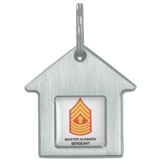 Master Gunnery Sergeant Pet ID Tag