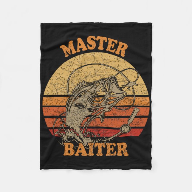 Master Iter Funny Fishing  Fleece Blanket (Front)