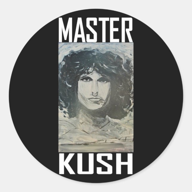 MASTER KUSH CLASSIC ROUND STICKER (Front)