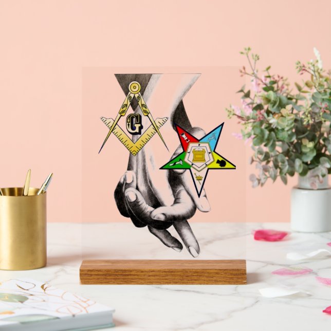 Master Mason/ Eastern Star Acrylic Sign (Wedding)