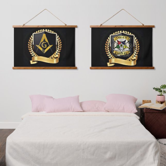 Master Mason / Eastern Star Hanging Tapestry (Bedroom)