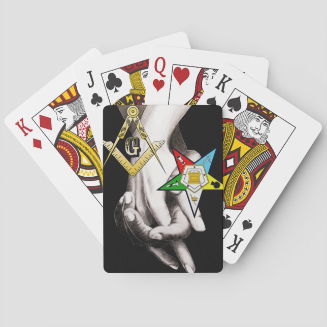 Master Mason/ Eastern Star Playing Cards (Back)