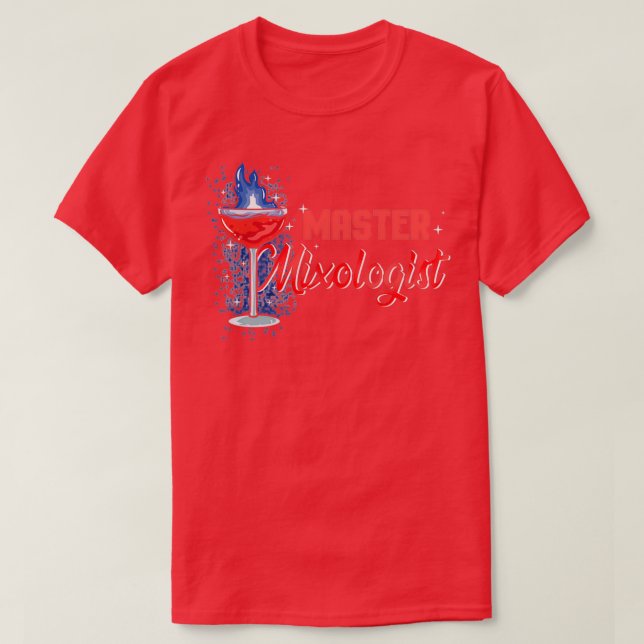 Master Mixologist I Funny Bartender Barkeeper 2 T-Shirt (Design Front)