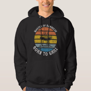 Master of Barbecue Born to Grill BBQ Grill Hoodie