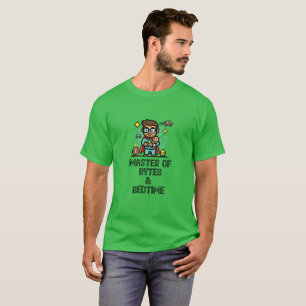 Master of Bytes & Bedtime Geek Dad T-Shirt