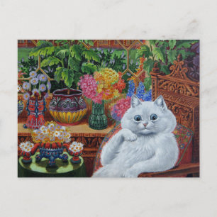 “Master of Cat College” by Louis Wain Postcard