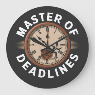 Master of Deadlines  Large Clock
