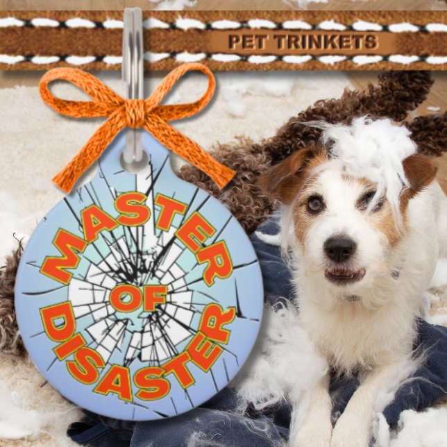 Master Of Disaster Broken Glass Pet Tag (Creator Uploaded)