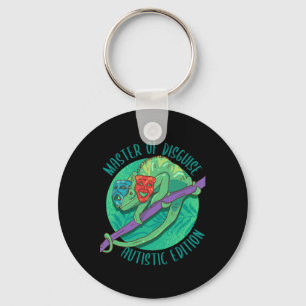 Master Of Disguise Masking Autism Awareness Month  Keychain