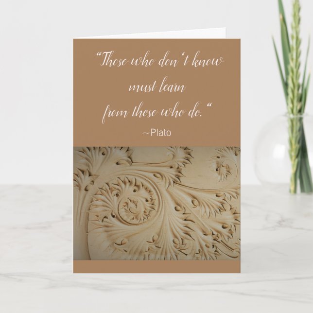 Master of Education Plato Congratulations Card (Front)