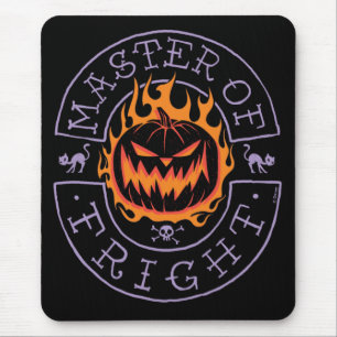 Master of Fright - Flaming Pumpkin Head Mouse Pad