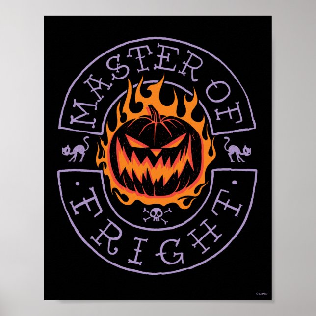 Master of Fright - Flaming Pumpkin Head Poster (Front)