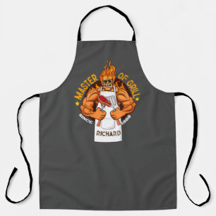 Master of Grill Fathers Day Gift BBQ Chef Dad Apron