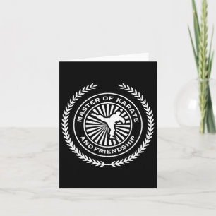 Master Of Karate And Friendship Card