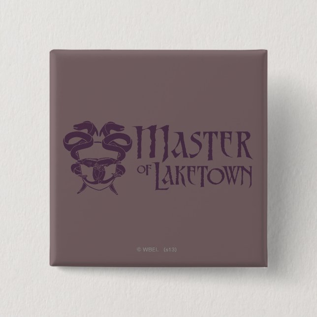 Master Of Laketown Name 2 Inch Square Button (Front)
