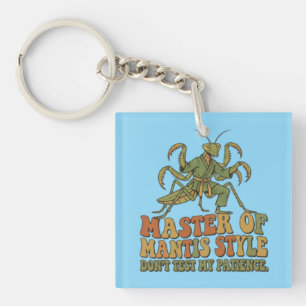 Master of Mantis Style Karate Insect Funny Martial Keychain