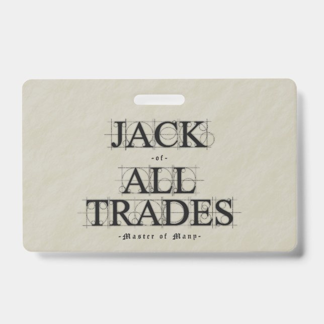 Master of Many Trades -  Badge (Front)