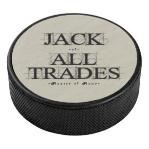 Master of Many Trades Hockey Puck
