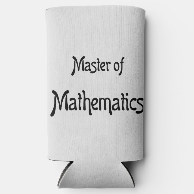 Master of Mathematics Seltzer Can Cooler (Front)