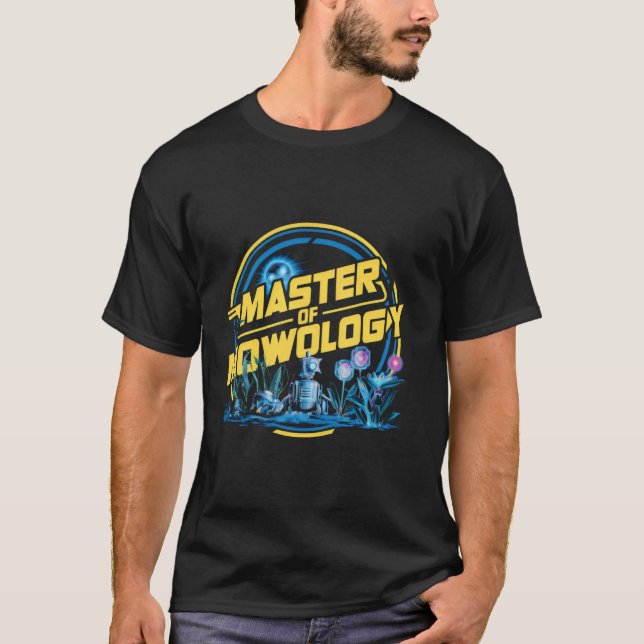 Master of Mowology Shirt Funny Dad Grass Mower Gar (Front)