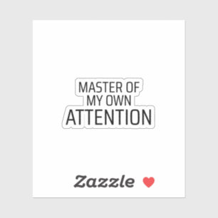 Master Of My Own Attention Minimalist Typewriter 