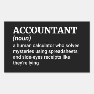 Master of Numbers – Accountant Definition Sticker