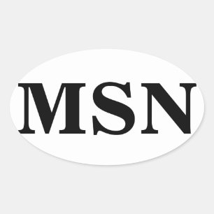 Master of Science in Nursing Oval Sticker