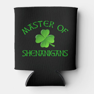 Master of Shenanigans Funny St. Patrick's Day Can Cooler