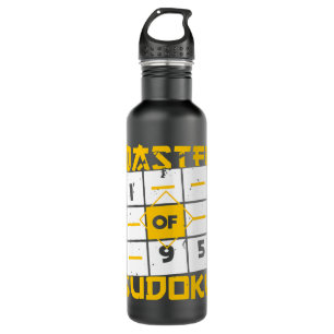 Master Of Sudoku Sudoku Champion Math Game Joke Sa 710 Ml Water Bottle
