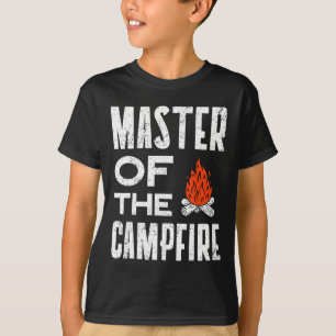 Master Of The Campfire Camper Dad Camping Tee Camp