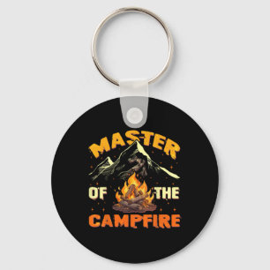 Master Of The Campfire Men Women Camping Funny Out Keychain