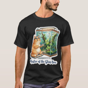 Master of the Glass Box - Aquascaping Cat T-Shirt