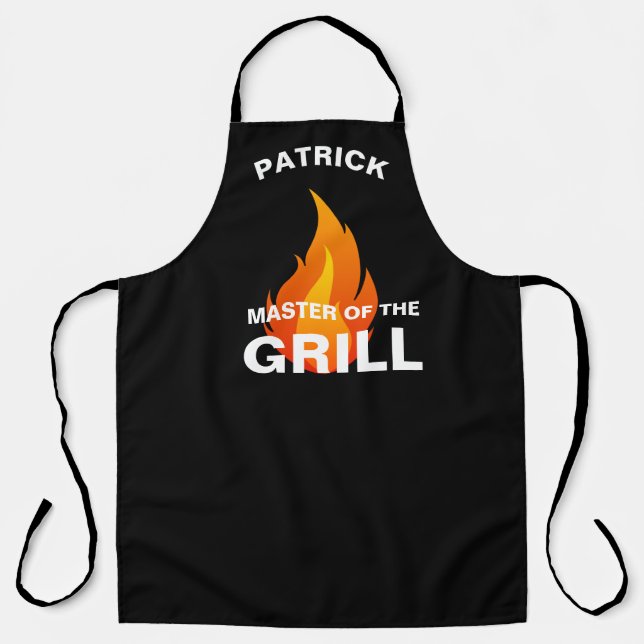 "Master of the Grill" Dad Apron - Father's Day (Front)