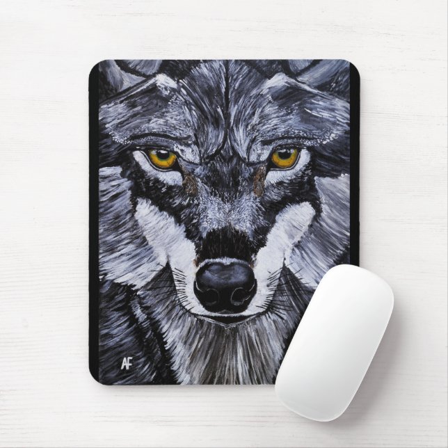 Master of the Wild Painting by Alfred Fox Mouse Pad (With Mouse)