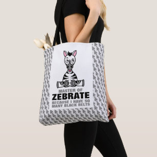 Master of Zebrate, Zebra Tote Bag