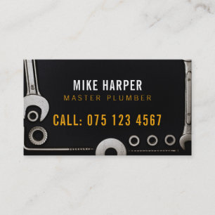 Master plumber   Handy Man Business Card