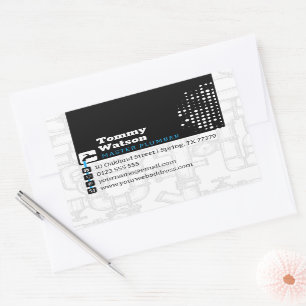Master plumber Handy Man Business Card Sticker